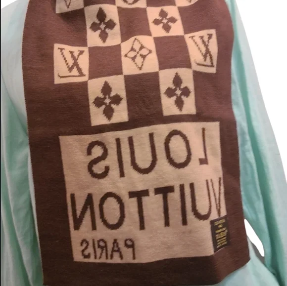 🏅Luxurious LOUIS VUITTON WOOL & SILK SCARF - Picture 4 of 10